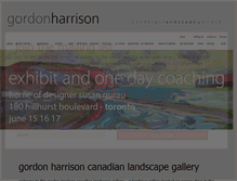 Tablet Screenshot of gordonharrisongallery.com